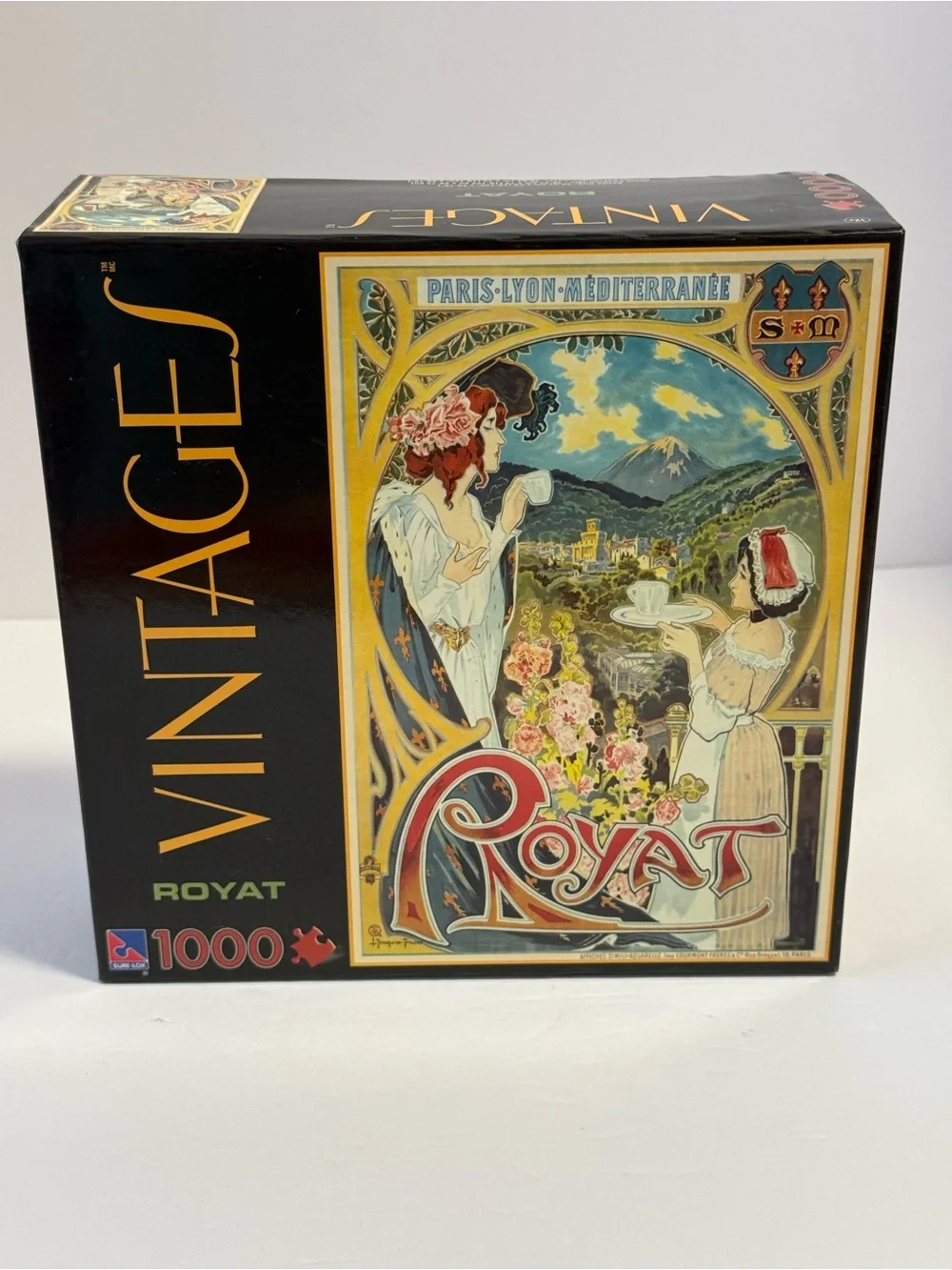 NIB 2006 Sure-Lox Vintages ROYAT 1000 Pc Jigsaw Puzzle Art Nouveau French Poster